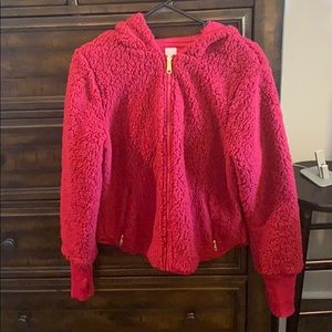 Medium jockey reversible Sherpa hoodie NWOT